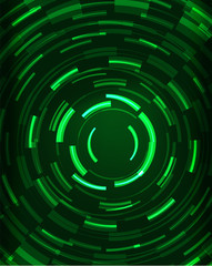 Neon circles abstract background