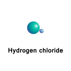 hydrogen chloride has the chemical formula HCl and as such is a hydrogen halide. It is a colorless gas, which forms white fumes of hydrochloric acid upon contact with atmospheric humidity