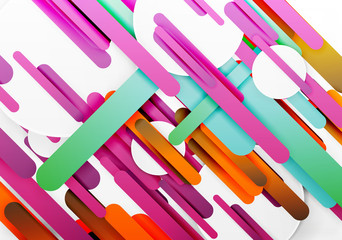 Cut 3d paper color straight lines abstract background