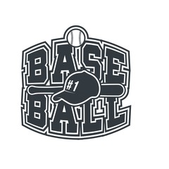 vintage baseball labels and badges