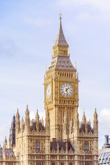 Fototapeta premium Pałac Westminsterski i Big Ben w Londynie w Wielkiej Brytanii