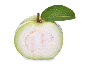 Guava fruit isolated on the white background