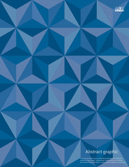 Graphic illustration with geometric pattern. Eps10 Vector illustration.