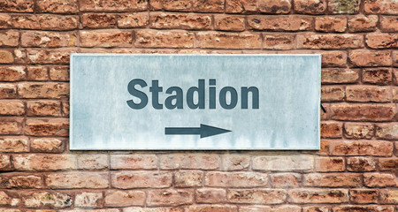 Schild 225 - Stadion