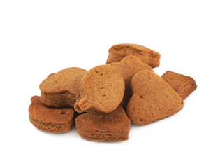 Pile of cookies isolated