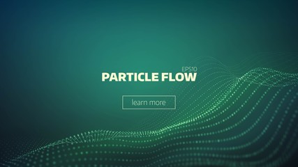 Obraz premium particle grid abstract background. Science minimal backdrop for presentation. Cyber wave