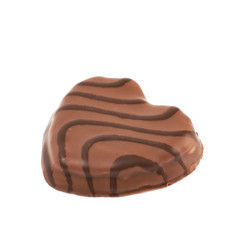 Heart shaped cookie isolated