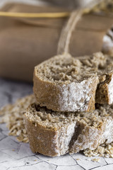 Loaves of integral bread