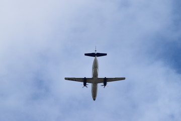 overhead plane