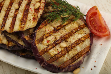 Grilled eggplant