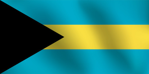 Flag of Bahamas - Vector Illustration
