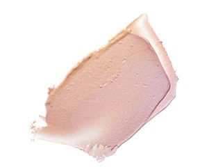 smear paint of cosmetic and beauty products