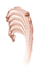 smear paint of cosmetic and beauty products. make up accessories