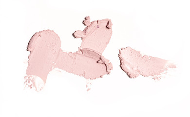 smear paint of cosmetic and beauty products