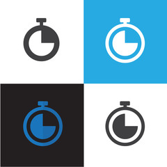 Time and Clock Icon Vector Illustration