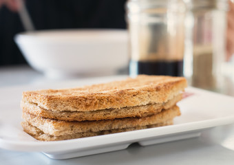 Slice toast bread background texture