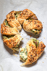 Feta & spinach spanakopita 