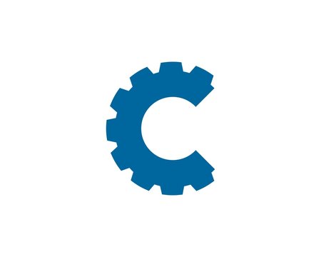 C simple gear logo
