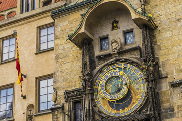 Prague Astronomical Clock, Prague old town, Czechie