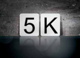 5K Concept Tiled Word