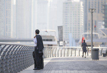 businessman in Dubai Marina