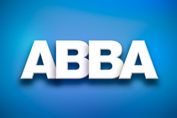 Abba Theme Word Art on Colorful Background - obrazy, fototapety, plakaty