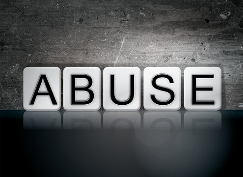 Abuse Concept Tiled Word