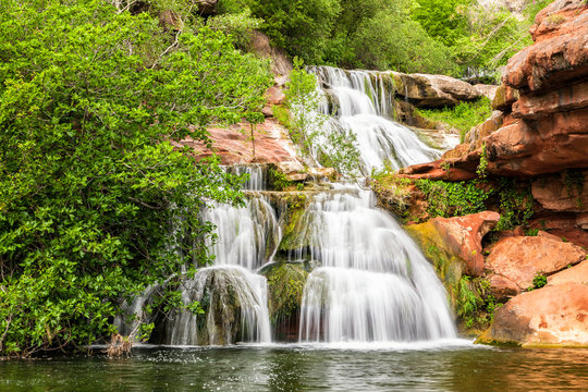 Waterfall Sant Miquel del Fai, Spain