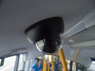 surveillance camera  on bus