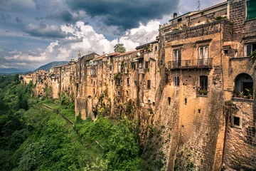 Wandaufkleber A view of Sant'Agata dei Goti near Naples, Italy © EyesTravelling