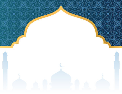 Blank islamic background with mosque
