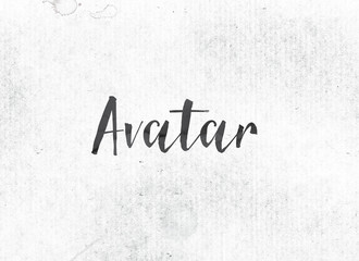 Avatar Concept Painted Ink Word and Theme