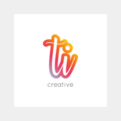 TI logo, vector. Useful as branding, app icon, alphabet combination, clip-art.