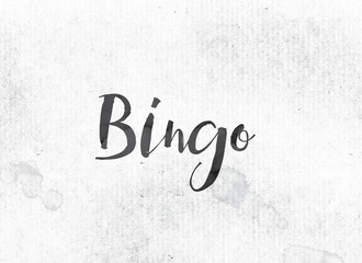 Bingo Concept Painted Ink Word and Theme