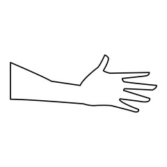 hand man player sport design vector illustration