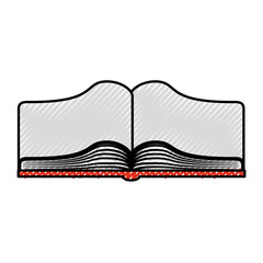 text book open isolated icon vector illustration design