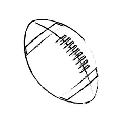 american footbal ball sport equipment vector illustration