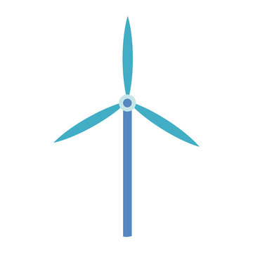 wind turbine tower energy recycle design vector illustration