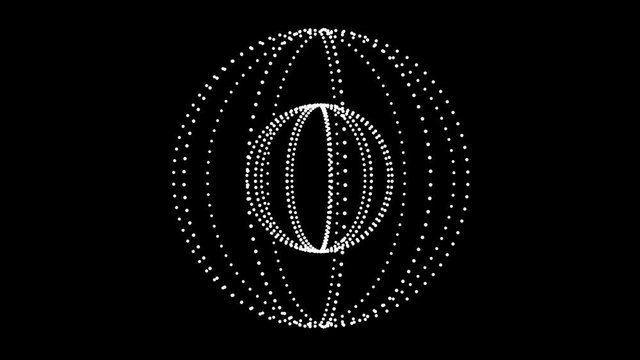 4K circle ring dot particle design,Abstract fractal point geometry.intersecting creativity,virtual artistic cosmos,dynamic perspective geometry space,whirl pinstripe structure.