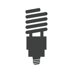 saving light bulb electricity energy pictogram vector illustration