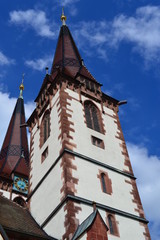 Fototapeta na wymiar katholische Pfarrkirche St. Laurentius in Kenzingen Baden-Württemberg