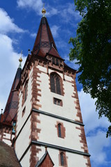 Fototapeta na wymiar katholische Pfarrkirche St. Laurentius in Kenzingen Baden-Württemberg