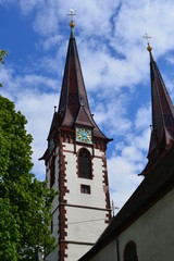 Obraz premium katholische Pfarrkirche St. Laurentius in Kenzingen Baden-Württemberg