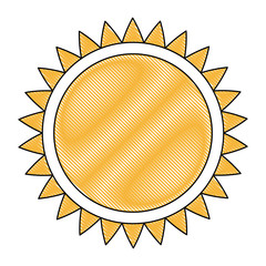 drawing sun solar energy environmental renewable vector illustration