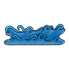 waves river isolated icon vector illustration design