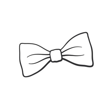 Doodle of retro bow tie