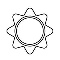 Obraz premium sun icon over white background. vector illustration