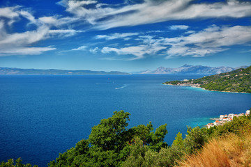 Coast of Dalmatia seen from Jadranska Magistrala - Croatia