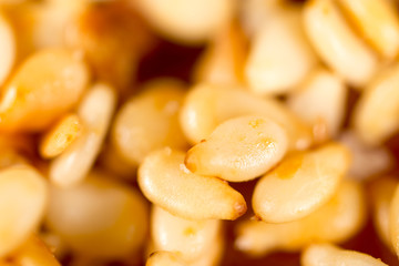 Sesame seeds as a background. macro