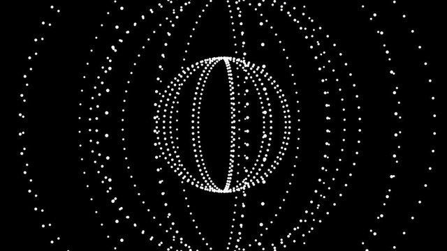 4K Beautiful circle ring dot particle design,Abstract fractal point geometry.intersecting creativity,virtual artistic cosmos,dynamic perspective geometry space,whirl pinstripe structure
